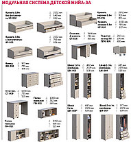 Детская комната Мийа 3 модульная с фотопечатью (варианты цвета и фотопечати) МК Стиль, фото 3