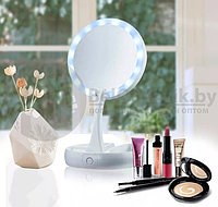 Уценка!! Зеркало двухстороннее со светодиодами My FoldAway Mirror White, увеличение зеркал: 1х1 и 10х1