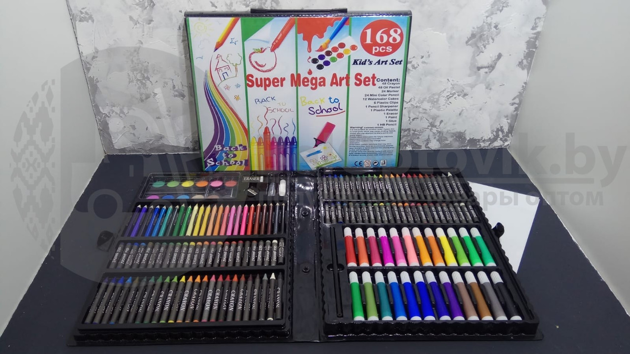 Набор для рисования Super Mega Art Set 168 предметов в чемодане - фото 9 - id-p113916874