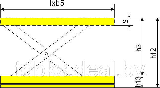 Подъемный стол стационарный электрический BKS Xilin DGS20 (высота подъема 4000 мм) - фото 3 - id-p6656545