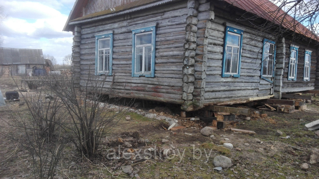 Реконструкция фундамента деревянного дома - фото 1 - id-p113855991