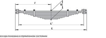 53 рессора задняя в сборе