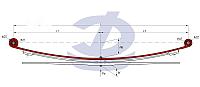 Mercedes Аналог-515 лист рессоры №1 с/ш