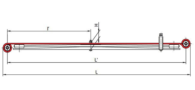 NEXT 1 лист рессоры с шарнирами 751103GZ-2912100