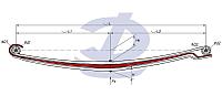 Аналог ИВЕКО Дейли 2 лист рессоры задней (504048775)