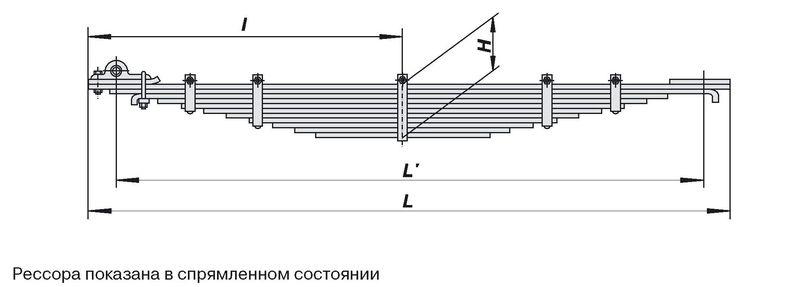 ЗИЛ-130 рессора передняя в сборе пр, - фото 1 - id-p113942331