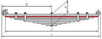 ЗИЛ-5301 3 лист рессоры задней "Бычок"