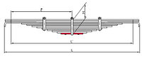 КАМАЗ-4310 12 лист рессоры задней