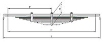 КАМАЗ-4310 4 лист рессоры задней