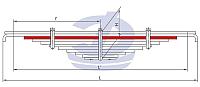 КАМАЗ-5322 ПП 3 лист рессоры задней L-1160mm
