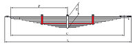 КАМАЗ-55111 10 лист рессоры передней с/х