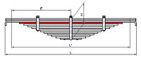 КАМАЗ-55111 4 лист рессоры задней