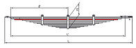 КАМАЗ-55111 4 лист рессоры передней