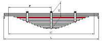КАМАЗ-55111 5 лист рессоры задней