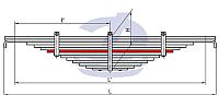КАМАЗ-55111 7 лист рессоры задней