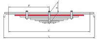 КАМАЗ-55111 ПП 3 лист рессоры задней L-1120mm