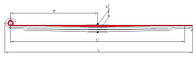 КАМАЗ-65115 1 лист рессоры передней МЛ с втулкой