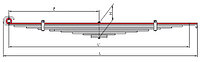 КАМАЗ-65115 1 лист рессоры передней с/у