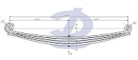 Тонар рессора 4х листовая аналог BPW