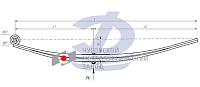 Трал 501502TR-2912012-10 рессора задняя аналог 6В4590.001