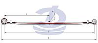 УАЗ-3962 2 лист рессоры передней малолистовой