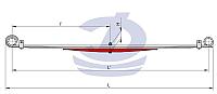 УАЗ-3962 3 лист рессоры задней малолистовой