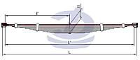 УАЗ-452 1 лист рессоры передней