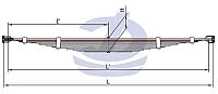 УАЗ-452 3 лист рессоры передний