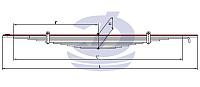 УРАЛ-43206 1 лист задней рессоры