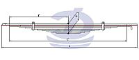 УРАЛ-43206 2 лист задней рессоры