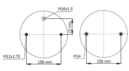 Пневморессора (тип 3DC/FD 310) трех секционная WBR 3RC-310B-2K - фото 1 - id-p113943125
