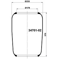 Пневморессора (701) гофра 34701-02 FABIO