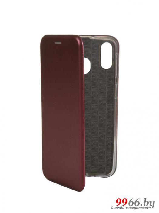 Чехол Innovation для Samsung Galaxy M20 Book Silicone Magnetic Bordo 15515 - фото 1 - id-p113763482