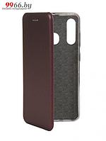 Чехол Innovation для Samsung Galaxy A60 Book Silicone Magnetic Bordo 15498