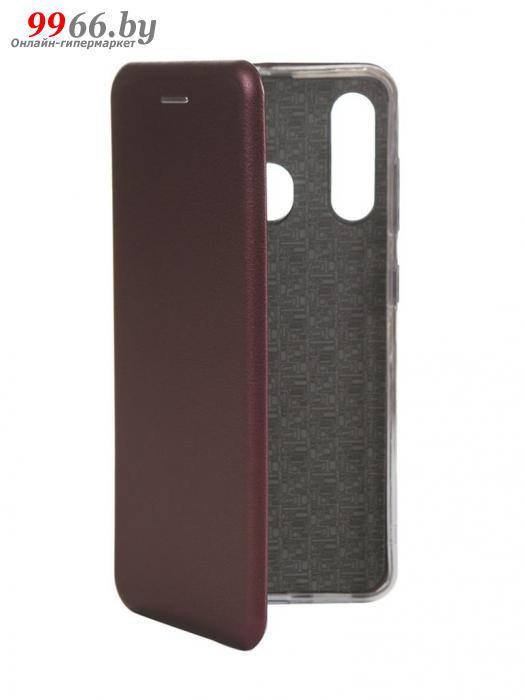 Чехол Innovation для Samsung Galaxy A60 Book Silicone Magnetic Bordo 15498 - фото 1 - id-p113763495