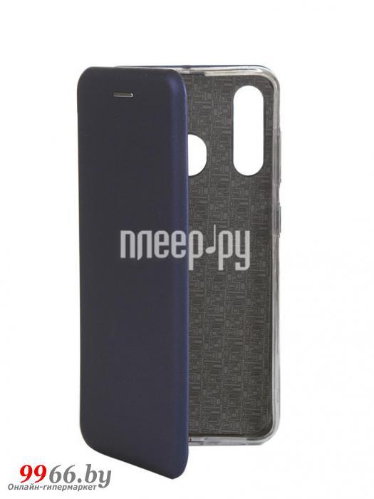 Чехол Innovation для Samsung Galaxy A60 Book Silicone Magnetic Blue 15493 - фото 1 - id-p113763504