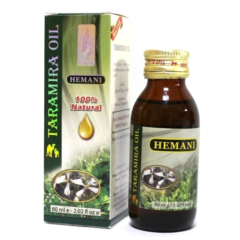 Масло Усьмы (Тарамира), Hemani Taramira oil, 60 мл - для роста ресниц, бровей и волос