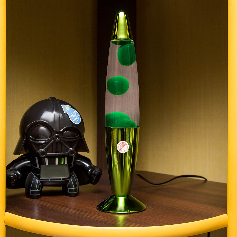 Лава лампа с воском в цветном корпусе 35 см Зеленая - фото 6 - id-p90824159
