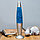 Лава лампа с блестками в сером корпусе 35 см Синяя, фото 2