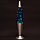 Лава лампа с блестками в сером корпусе 35 см Синяя, фото 4