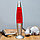 Лава лампа с блестками в сером корпусе 35 см Красная, фото 4