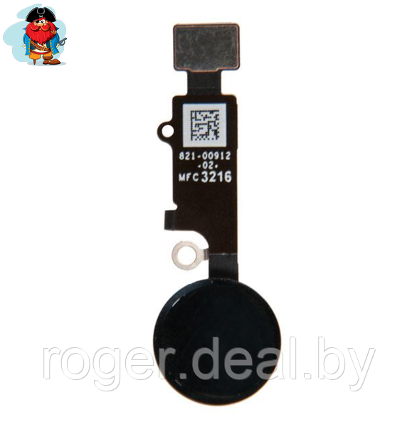 Шлейф кнопки Home для Apple iPhone 7 Plus (механическое нажатие), цвет: черный - фото 1 - id-p113969169