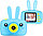 Детская цифровая камера GSMIN Fun Camera Rabbit со встроенной памятью и играми, фото 6