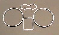 Хромированные кольца в приборную панель Passat B5
