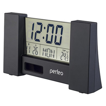 PF-A4605 СITY - PF-S2056, черный Часы будильник PERFEO