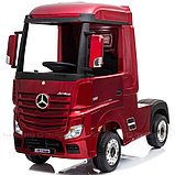 Детский электромобиль RiverToys Mercedes-Benz Actros 4WD HL358 (вишневый глянец) Лицензия, фото 2