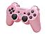 Беспроводной геймпад для PS3 Dual Shock Controller Pink Wireless, Bluetooth, 15 кнопок, 2 стика (копия), фото 2