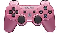 Беспроводной геймпад для PS3 Dual Shock Controller Pink Wireless, Bluetooth, 15 кнопок, 2 стика (копия)