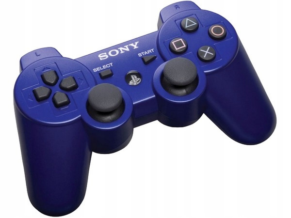 Беспроводной геймпад для PS3 Dual Shock Controller Blue Wireless, Bluetooth, 15 кнопок, 2 стика (копия) - фото 2 - id-p114057901