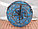 Надувная ватрушка (тюбинг) 100 см "Абстракция синий" с автокамерой, фото 2